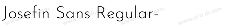 Josefin Sans Regular字体转换